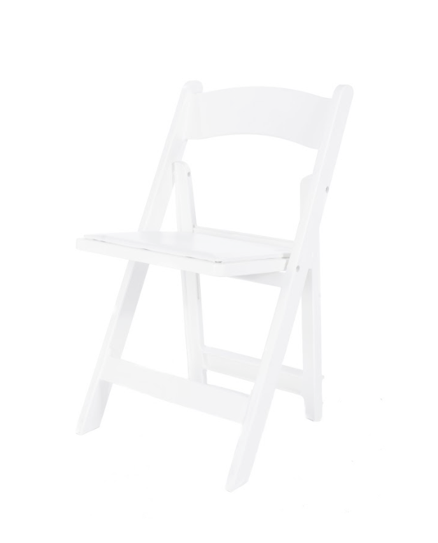 White Folding chair