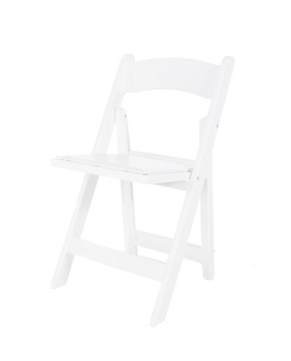 White Folding chair